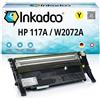 Inkadoo Toner compatibile per HP W2072A / 117A XL Giallo Color Laser MFP 178 nw Color Laser MFP 179 fnw Color Laser MFP 179 fwg ca. 1.300 pagine cartuccia toner toner
