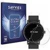 savvies Pellicola Protettiva per | Orologi (Circolare, ø: 37 mm) 18 Pezzi Chiara Protezione Schermo Made in Germany Schermo Protettivo Trasparente