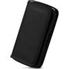 moex Custodia in rete per Samsung Galaxy A10, con chiusura in velcro, orizzontale, con clip per cintura, in nylon resistente, con supporto per cintura, colore: nero