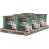 Leonardo Cibo umido [6x400g Ricco di anatra] | Cibo umido senza cereali per gatti | Alimento completo umido in lattina