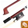 VINGOBOW Brazilwood - Archetto per violino 3/4, 69 cm, in ebano, crine di cavallo bianco mongolo, ben bilanciato, tono dolce