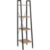 WOLTU Scaffale Angolo a 4 Ripiani per Studio Ufficio Mensole in Legno Fioriera Porta Piante RGB9284hei