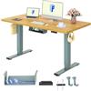 FLEXISPOT Scrivania Regolabile in Altezza, Doppio Motore, Scrivania Ergonomica da Ufficio con Piano Unico da 25 mm 140x80 cm, Gestione Cavi, Funzione Memory e Display Altezza