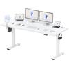 FLEXISPOT Scrivania Regolabile in Altezza 180 * 80 cm, Tastiera con Memoria, Con Gancio, Standing Desk Scrivania Motorizzata