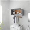 vidaXL Armadio Cemento Grigio 70x32.5x35 cm Legno Ingegnerizzato