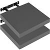 WOLTU Mensola da Parete, Mensola da Muro, Legno MDF, Set di 2, per Cucina, Bagno, Soggiorno, ECC RG9365dgr-2