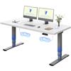 FLEXISPOT Scrivania Regolabile in Altezza Elettrica 160×80 cm con Doppio Motore, Piano Unico da 25 mm, Gambe Telescopiche a 3 Sezioni EC5 LITE