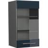 Vicco Mobile da cucina in vetro Fame-Line, Blu scuro lucido, 40 cm, per la combinazione con altri moduli della serie Fame-Line