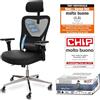 CLOUVOU CleverSeat Sedia ufficio ergonomica [TOP DI GAMMA] Sedia da scrivania per smart working | Poltrona ufficio per studio e camera | Sedia ufficio con ruote facile da spostare | Max. 150 kg