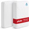 Pikolin Home - Proteggi Materasso Singolo in Cotone Naturale, Ecolofil® Tatto Piuma, Impermeabile e Anallergico, 90 x 190/200 cm, Altezza 32 cm