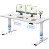 FLEXISPOT Scrivania Regolabile in Altezza Elettrica 160×80 cm con Doppio Motore, Piano Unico da 25 mm, Gambe Telescopiche a 3 Sezioni EC5 LITE