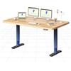 FLEXISPOT Scrivania Regolabile in Altezza (gambe rotonde) - Piano premium 160×80 cm, scrivania standing di design con motore silenzioso e memoria (Nero + Acero)
