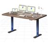 FLEXISPOT Scrivania Regolabile in Altezza (gambe rotonde) - Piano premium 160×80 cm, scrivania standing di design con motore silenzioso e memoria (Nero + Marrone)