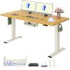 FLEXISPOT Scrivania Regolabile in Altezza, Doppio Motore, Scrivania Ergonomica da Ufficio con Piano Unico da 25 mm 160x80 cm, Gestione Cavi, Funzione Memory e Display Altezza