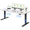 FLEXISPOT Scrivania Regolabile in Altezza Elettrica 180×80 cm con Doppio Motore, Piano Unico da 25 mm, Gambe Telescopiche a 3 Sezioni EC5 LITE