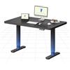 FLEXISPOT Scrivania regolabile in altezza con gambe rotonde - Posto di lavoro estetico con proporzioni equilibrate e presenza tranquilla, 100 x 60 cm (nero + nero)