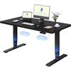 FLEXISPOT Scrivania Regolabile in Altezza Elettrica 140×80 cm con Doppio Motore, Piano Unico da 25 mm, Gambe Telescopiche a 3 Sezioni EC5 LITE
