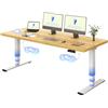 FLEXISPOT Scrivania Regolabile in Altezza Elettrica 180×80 cm con Doppio Motore, Piano Unico da 25 mm, Gambe Telescopiche a 3 Sezioni EC5 LITE