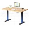 FLEXISPOT Scrivania regolabile in altezza con gambe rotonde - Posto di lavoro estetico con proporzioni equilibrate e presenza tranquilla, 100 x 60 cm (nero + acero)