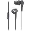 Sony Cuffie intrauricolari Bluetooth SONY con driver da 12 mm, microfono integrato e telecomando, nero MDRXB55APB