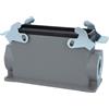 HARTING Han 24B Base alta, 1xM25 uscita cavo laterale, con 2 staffe trasversali Vite M25 Area di serraggio 9,0 mm