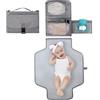 Generic Fasciatoio portatile | Tasca rimovibile per pannolini per bambini, stazione da viaggio pieghevole, grande capacità, adatta per seggiolini auto e passeggini, 60 cm, impermeabile, imbottito per l'igiene