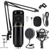 Microfono a condensatore Kit Studio Registrazione USB per PC Braccio Regolabile