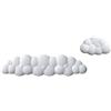 YPBEW 3 cuscinetti poggiapolsi in silicone traspirante con memory foam infuso di gel, tastiera ergonomica per scrivania per computer, accessori da gioco, tappetino da polso in memory foam