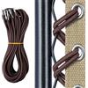 OFFCUP Ricambio per Sedia a Gravità Zero, 4Pezzi Corde Elastiche di Ricambio, Cordini di Universali (Marrone)