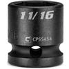 Capri Tools Chiave a bussola 11/16, attacco da 1/2, 6 punti, SAE