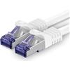 1aTTack.de Cat.7 Cavo di Rete 20m - Bianco - 1 Pezzo - Ethernet LAN Cat.7 SFTP PIMF LSZH Spina RJ45 Cat6a 10 Gbit s