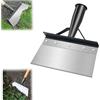 OFFCUP Pala per la Pulizia del Giardino, Pala da Giardino Multifunzionale, Palas Di Pulizia Multifunzionale, Piatta in Acciaio, Pulizia All'Aperto, per Diserbo, Adatta per Diserbo, Giardino (20cm)