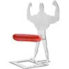 Generic novità Muscle Frame - Torrefazione in Acciaio, Divertente Supporto a Forma, Gadget per Barbecue all'aperto sul Retro, utensile da Cucina in Metallo Riutilizzabile, Accessorio Portatile