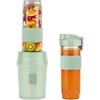 SWEISS MOOV7 Mini frullatore, Smoothie, 2 borracce da 570 ml con coperchi da viaggio, portatile, 4 lame in acciaio inossidabile, 300 W, lavabile in lavastoviglie, verde