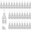 Vegena 30 PCS Dermapen Microneedling,12 Pin Microneedling Micro Aghi Derma Pen Derma Roller Needles di Ricambio per Auto Derma Electric Pen
