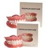 Generico Protesi dentali premium, Protesi dentali, Kit di rivestimento morbido per protesi, Faccette dentali a scatto, Kit di rivestimento in silicone per uomo e donna (2 set)