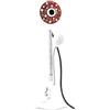 Ruilogod 44,5 Lunghezza cavo USB PC Desktop 1.3 Mega Pixel Mic Webcam rosso bianco