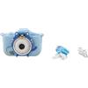 EasyByMall Fotocamera digitale per bambini con doppia fotocamera da 48 MP, video HD 1080p, lettore MP3 e giochi di puzzle per migliorare l'apprendimento e la creatività per bambini dai 3 ai 12 anni (blu)