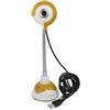 Ruilogod Collo flessibile 3.5mm Connettore MIC USB PC desktop webcam web webcam arancione