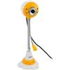 Ruilogod Neck Flessibile 3.5mm Connettore MIC USB LED PC desktop webcam web webcam giallo bianco