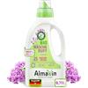 AlmaWin Profumo per bucato biologico liquido, 750 ml, profumo ecologico con profumo di verbena, sufficiente per circa 50 lavaggi, con profumo puramente naturale e privo di coloranti, vegano