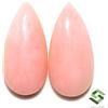 SBI Gems Coppia Di Cabochon Di Opale Rosa Naturale 23x11 Mm 16.14 Cts Pietre Sciolte