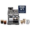 De'Longhi La Specialista Arte Evo EC9255.T Macchina per Caffè in Chicchi Manuale con Funzione Cold Brew, Montalatte Manuale My Latte Art, Incluso Kit da Barista, Controllo Temperatura, 1450W, Titanio