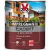 V33 IMPREGNANTE PER LEGNO A SOLVENTE EXPERT - 6 COLORI - 750 ml e 2,5 lt. (Noce Medio, 2,5 lt.)