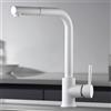 NOLUXA IMEX - Rubinetto Cucina Bianco Estraibile | Monocomando Lavello | Rubinetteria Cucina Doccetta 360º | Rubinetteria in Ottone | Serie Malta | Colore Bianco Opaco