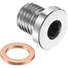 PATIKIL Tappo Filettato Metric M12 x 1.5 Testa Esagonale Interna In Acciaio Inox 304 Con Rame Per Tenuta Olio Gas Acqua