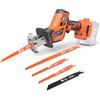 olmlmo Sega a Gattuccio per Makita 18 V, motore brushless silenzioso da 3500 SPM, 4 lame, luce LED, leggero per legno, metallo e plastica, per hobbisti e professionisti (batteria non inclusa)