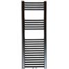 FistConcept Scaldasalviette da bagno SMYRNA nero opaco, 300 x 1500 mm, dritto, con attacco centrale