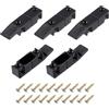 QUARKZMAN 5pz Plastica Rapido Montaggio Mobili Pannello A Pressione Clip Angolo Fibbia con Viti For Cabinet Roman Colonna Connessione