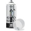 HQS High Quality Spray HQS RAL MASTER Bomboletta di Vernice Spray 400ml Nitro Colori Ral (1, Ral 9016 Bianco Satinato)